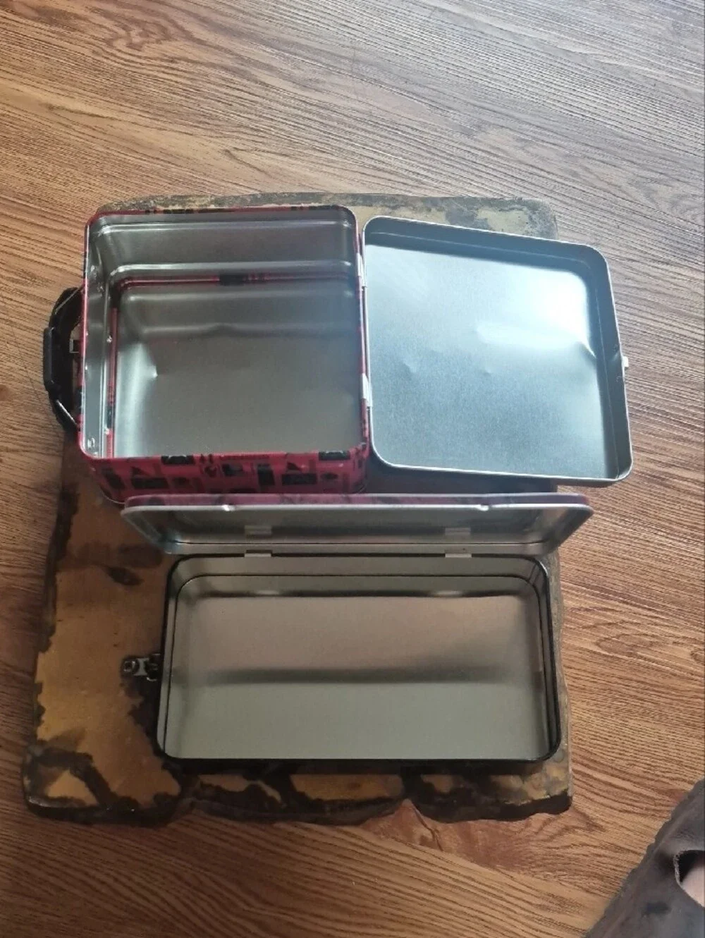 Star Wars Tin Lunch Box & Pencil Box Bundle  - Red, Black & Purple Artwork